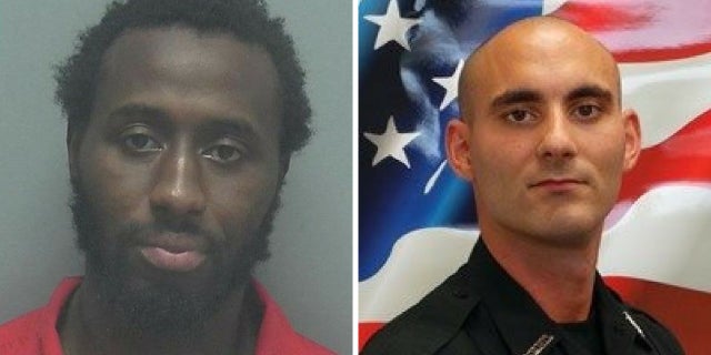 Wisner Desmaret, left, is accused of shooting Officer Adam Jobbers-Miller in the head.