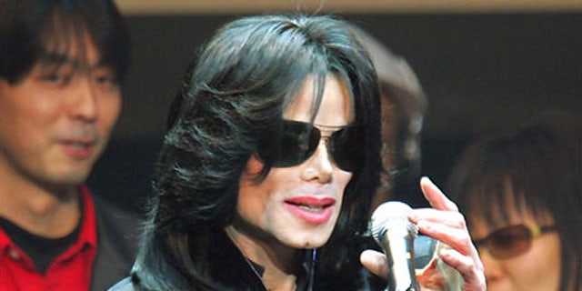 March 9, 2007: Michael Jackson delivers a speech to fans during an event called "Fan Appreciation Day" in Tokyo.