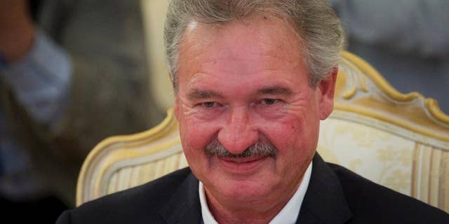 Luxembourg Foreign Minister Jean Asselborn smiles during talks with his Russian counterpart Sergey Lavrov in Moscow, Russia, on Tuesday, Sept. 13, 2016. (AP Photo/Ivan Sekretarev)