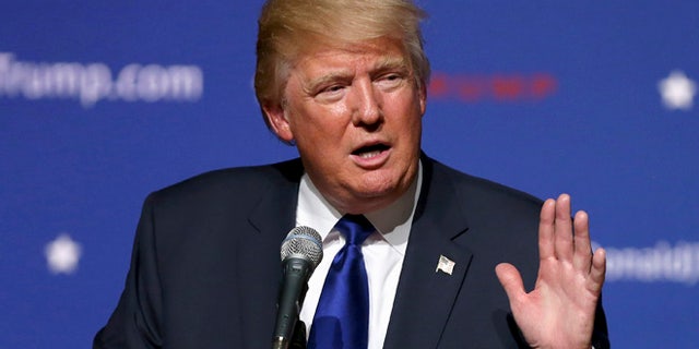 Aug. 19, 2015: Republican presidential candidate Donald Trump speaks in Derry, N.H.