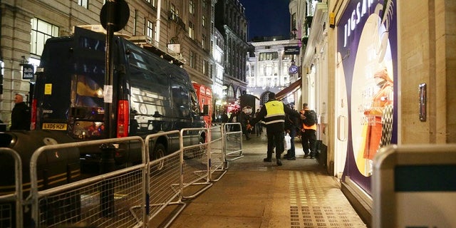 Metropolitan Police were called on to the scene after reports of shots fired at the Oxford Circus tube station.