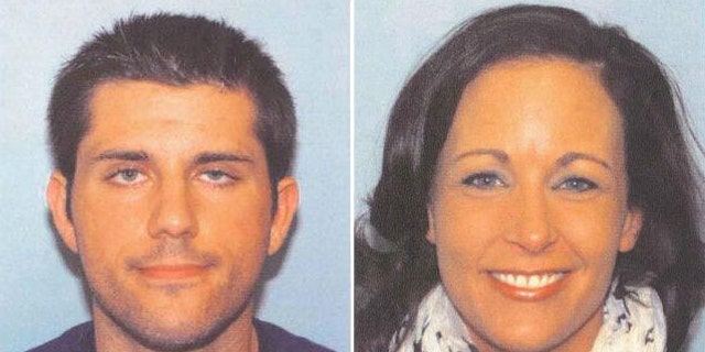 Police have issued an arrest warrant for Nathan Summerfield, left, after Lynn Jackenheimer, right, was found dead in North Carolina's Outer Banks.