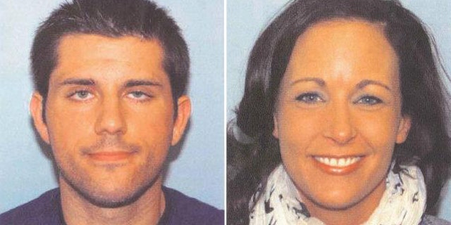 Police have issued an arrest warrant for Nathan Summerfield, left, after Lynn Jackenheimer, right, was found dead in North Carolina's Outer Banks.