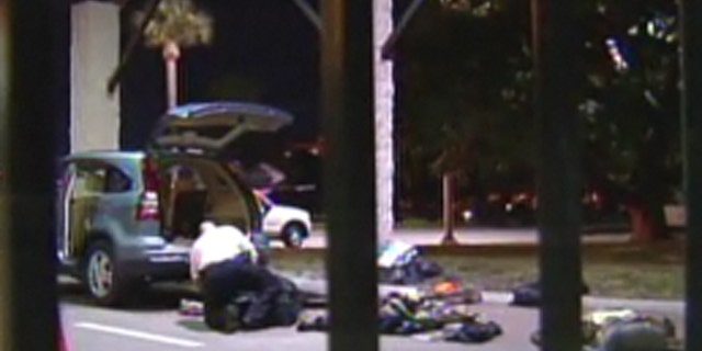 Officials at MacDill Air Force Base say one of the two people stopped at the base's Bayshore gate Monday night is an active duty military member who currently has AWOL status.