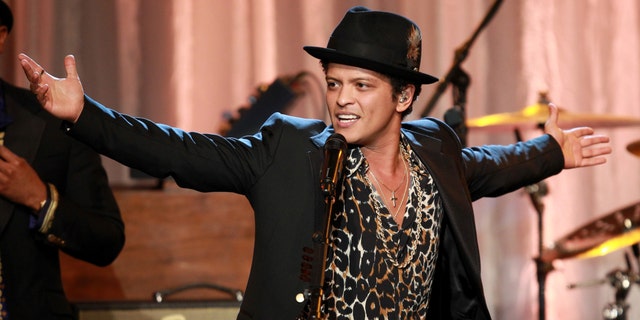 Singer Bruno Mars.
