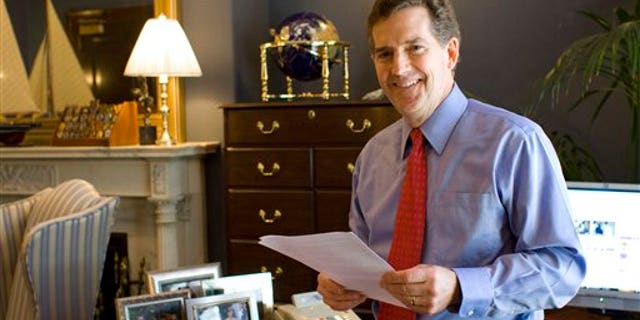 Sen. Jim DeMint, R-S.C., stands in his office on Capitol Hill in Washington, Tuesday, May 4, 2010. DeMint is becoming something of a tea party hero, even a potential conservative kingmaker, a status that is not making the freshman senator many friends among fellow Republicans in Congress.(AP Photo/Harry Hamburg)