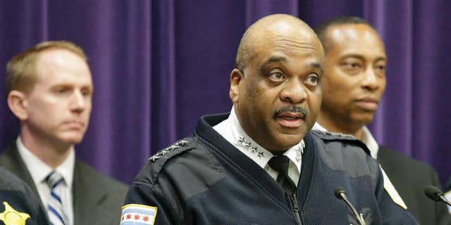 According to local reports, CPD chief Johnson was blindsided by Tuesday’s events. (AP Photo/Teresa Crawford)
