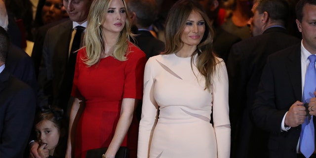 Ivanka and Melania Trump similarly rely on simple sheath dresses for everyday appearances.