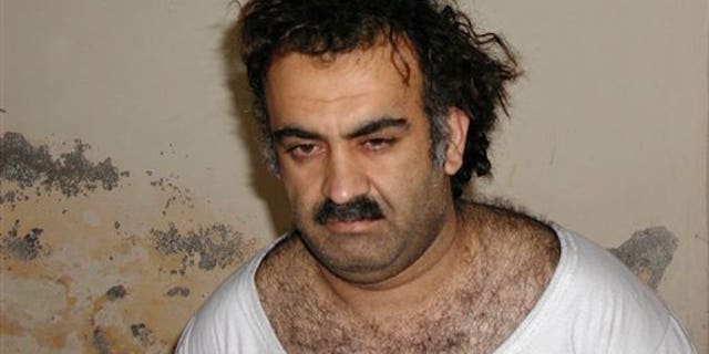 March 2003: Khalid Sheikh Mohammed is seen shortly after his capture during a raid in Pakistan.