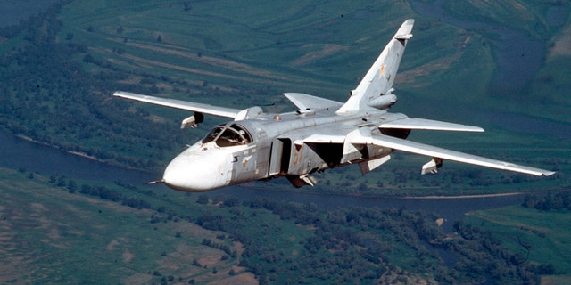 A Russian Su-24 medium-range bomber, in a 2002 file photo.