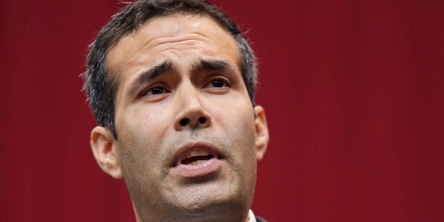 AUSTIN, TX - NOVEMBER 4: Texas Land Commissioner-elect George P. Bush speaks during the victory party for Texas Attorney General and Republican gubernatorial candidate Greg Abbott after an apparent victory over Democratic Sen. Wendy Davis on November 4, 2014 in Austin, Texas. Republicans won the majority of the US Senate for the first time in 8 years after Americans went to the polls and voted in the mid-term elections. (Photo by Erich Schlegel/Getty Images)