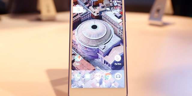 The Google Pixel phone is displayed during the presentation of new Google hardware in San Francisco, California, U.S. October 4, 2016. REUTERS/Beck Diefenbach/File Photo - RTX2QX2N