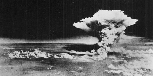 File photo released by the U.S. Army: A mushroom cloud billows about one hour after an atomic bomb was detonated above Hiroshima, western Japan, on Aug. 6, 1945.