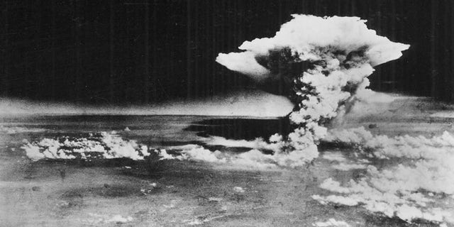 File photo released by the U.S. Army: A mushroom cloud billows about one hour after an atomic bomb was detonated above Hiroshima, western Japan, on Aug. 6, 1945.