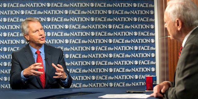 May 19, 2013: Gary Pruitt, the President and CEO of the Associated Press, discusses the leak investigation that led to his reporters' phone records being subpoenaed by the Justice Department on CBS's "Face the Nation" in Washington. Pruitt says DoJ's seizure of AP journalists' phone records was "unconstitutional", and that the secret subpoena of reporters' phone records has made sources less willing to talk to AP journalists.