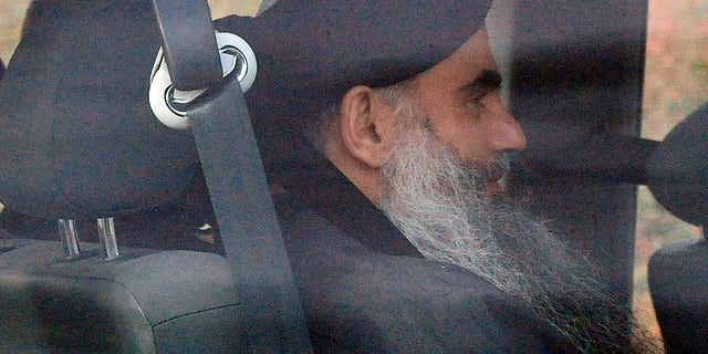 Nov. 13, 2012: Islamic cleric Abu Qatada is driven out of Long Lartin high security prison in Worcestershire, England, after winning the latest round in his battle against deportation.