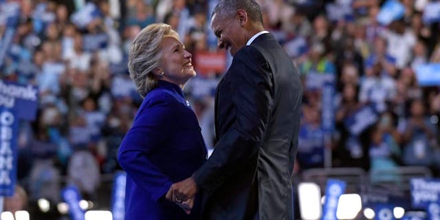 President Obama at the Democratic National Convention in Philadelphia, July 27, 2016.