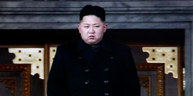 Dec. 29: In this image made from KRT video, North Korea's next leader Kim Jong Un is seen during a memorial service for late North Korean leader Kim Jong Il, in Pyongyang, North Korea.