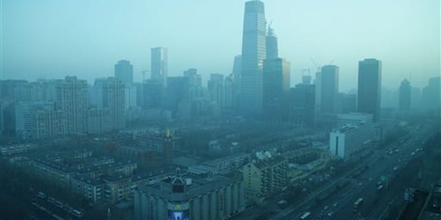 Beijing's central business district Thursday.