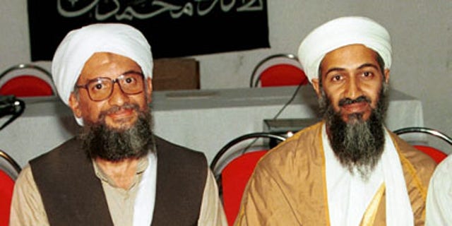 In this 1998 file photo made available Friday, March 19, 2004, Ayman al-Zawahri, left, poses for a photograph with Osama bin Laden, right, in Khost, Afghanistan. Al-Qaida has selected its longtime No. 2, Ayman al-Zawahri, to succeed Osama bin Laden following last month's U.S. commando raid that killed the terror leader, according to a statement posted Thursday, June 16, 2011 on a website affiliated with the network.