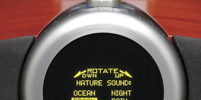 the Acoustic Research ART1 Clock Radio has an advanced OLED display. The top of the case is touch sensitive, making it easy to turn on various sound themes to wake you up.