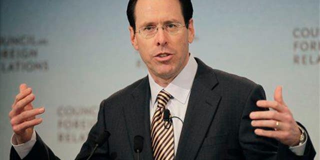 Randall Stephenson, CEO of AT&T, speaks on Wednesday, March 30, 2011 in New York.
