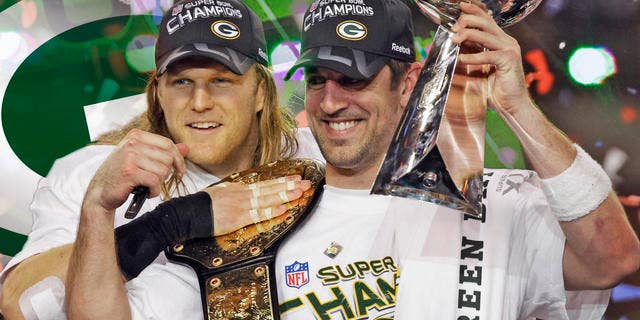 AP image/Clay Matthews and Aaron Rodgers