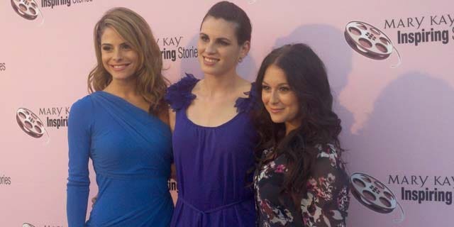 Sept. 29, 2011: Actresses Maria Menounos, Ada Alvarez and Alexa Vega attend Mary Kay’s Inspiring Stories event on Thursday to fight domestic violence.