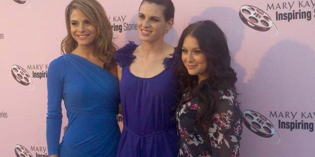 Sept. 29, 2011: Actresses Maria Menounos, Ada Alvarez and Alexa Vega attend Mary Kay’s Inspiring Stories event on Thursday to fight domestic violence.