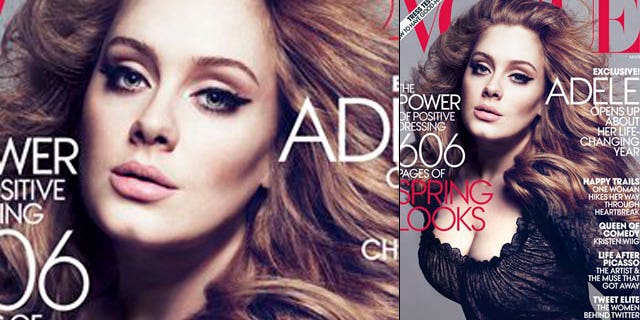 Adele on the March cover of Vogue magazine (AP)