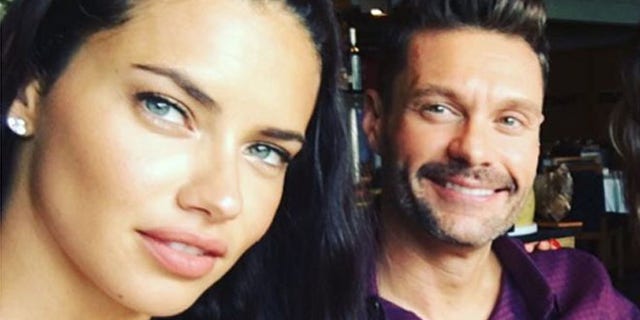 Adriana Lima and Ryan Seacrest