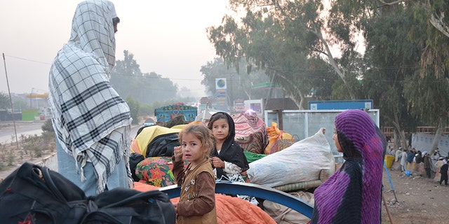 Abdul Rahim and his family, among thousands of returning former refugees who lived in Pakistan, spent the night outside a refugee verification center in Afghanistan.