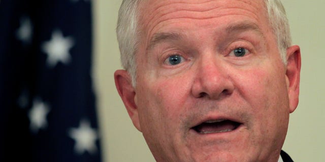 U.S. Defense Secretary Robert Gates, shown here Dec. 8, provided four troops with a comfortable trip home, allowing them to board his plane, an expansive E-4B — a militarized version of the Boeing 747, known as the Doomsday Plane.
