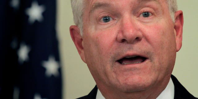 U.S. Defense Secretary Robert Gates, shown here Dec. 8, provided four troops with a comfortable trip home, allowing them to board his plane, an expansive E-4B — a militarized version of the Boeing 747, known as the Doomsday Plane.