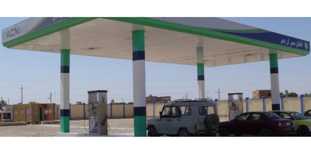 The $43 million gas station in Sheberghan, Afghanistan, constructed by the Department of Defense's Task Force for Stability and Business Operations (TFBSO) Downstream Gas Utilization project.