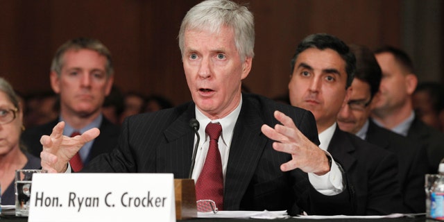 June 8: Ryan Crocker, President Barack Obama's choice to become ambassador to Afghanistan, testifies on Capitol Hill in Washington before the Senate Foreign Relations Committee hearing on his nomination.