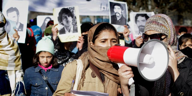 Dec. 10: Several hundred demonstrators shouted for justice and peace Friday in the Afghan capital, just hours before a suicide car bomber blew himself up in the east killing two civilians.