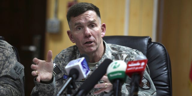 Jan. 5: Lt. Gen. William  B. Caldwell IV, commander of NATO Training Mission-Afghanistan addresses a press conference in Kabul, Afghanistan.