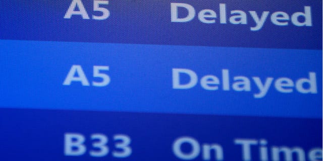 Nov. 26, 2013: Flights departing from Pittsburgh International Airport are delayed in Imperial, Pa.