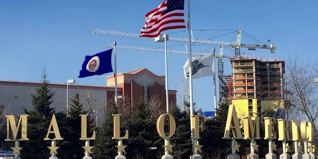 A Sunday, Feb. 22, 2015 photo shows the exterior of the Mall of America in Bloomington, Minn. A video released late Saturday, Feb. 21, 2015, purported to be by Somalia’s al-Qaida-linked rebels, urges Muslims to attack shopping malls in North America, Britain and other Western countries, specifically mentioning the Mall of America in Minnesota, the West Edmonton Mall in Canada, and the Westfield Mall in Stratford, England. (AP Photo/Star Tribune, Jerry Holt) MANDATORY CREDIT; ST. PAUL PIONEER PRESS OUT; MAGS OUT; TWIN CITIES LOCAL TELEVISION OUT