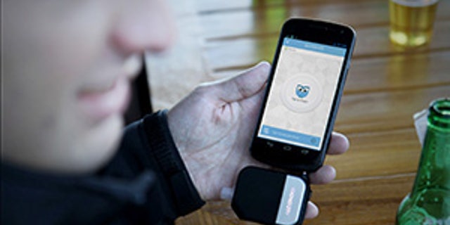 Alcohoot breathalyzer.