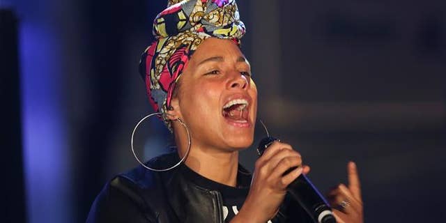 Alicia Keys performs in Italy last month.