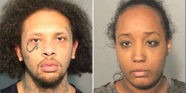 Jonathan Allen, left, and Ina Rogers, right, were arrested after police said they found 10 children living in "horrible" conditions in their Fairfield, California home.