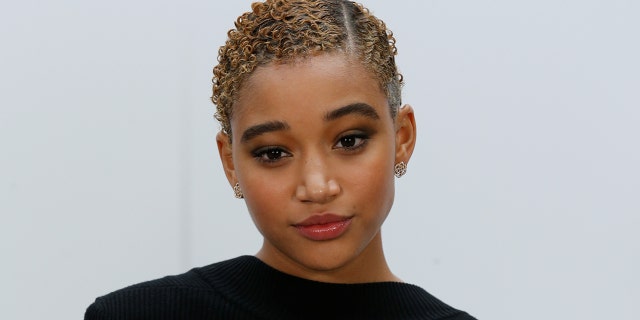 Actress Amandla Stenberg poses during a photocall before the French fashion house Chanel Fall/Winter 2017-2018 womens ready-to-wear collection show during Fashion Week in Paris, France March 7, 2017. REUTERS/Benoit Tessier - RC12B89460D0
