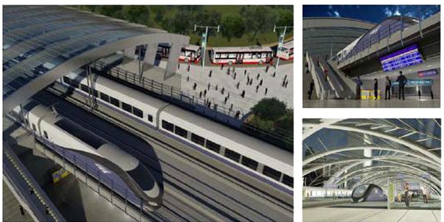 Conceptual illlustrations show six-track elevated and below-grade stations, part of Amtrak's ambitious plan to bring high-speed rail to the Northeast Corridor. But incoming governors in Wisconsin and Ohio are saying, no thanks.