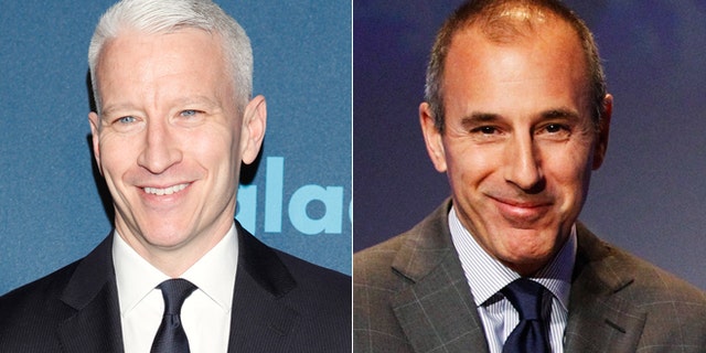 Anderson Cooper, left, could replace Matt Lauer, right, on the "Today" show, reports are claiming.