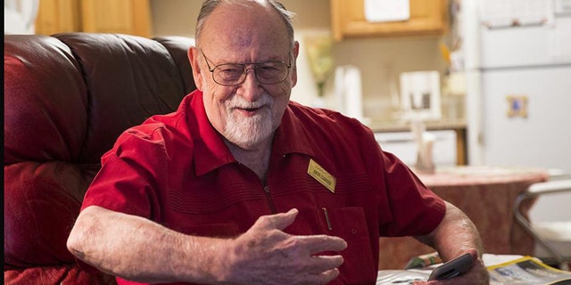 Andy Carver, 84, met his wife when he was stationed in Germany during World War II.