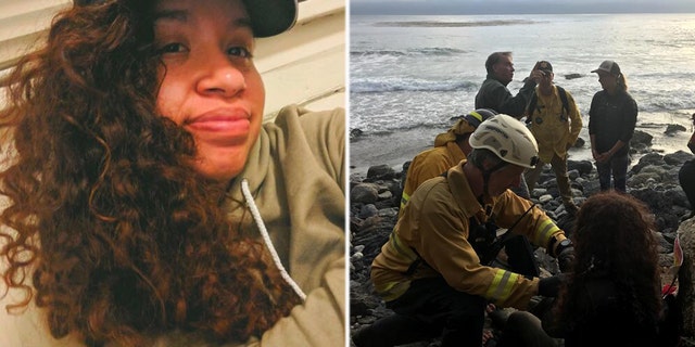 Angela Hernandez, 23, of Oregon, was found 200 feet down a cliff Friday, somehow surviving after crashing her vehicle in California's Big Sur a week ago.