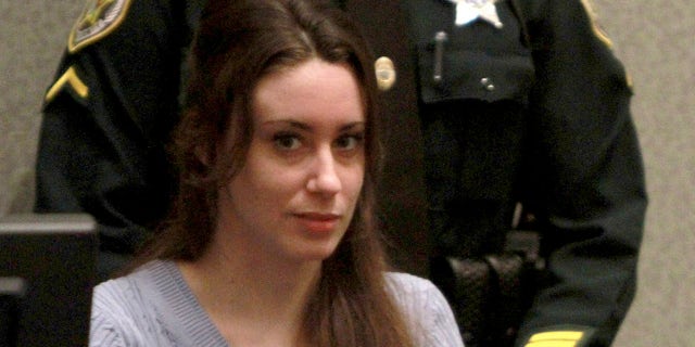 July 7: Casey Anthony sits in court during sentencing at her murder trial in Orlando, Florida.