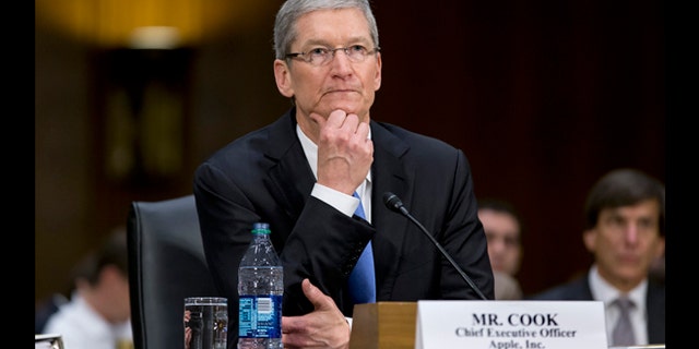 May 21, 2013: Apple CEO Tim Cook testifies on Capitol Hill in Washington before the Senate Homeland Security and Governmental Affairs Permanent subcommittee on Investigations.